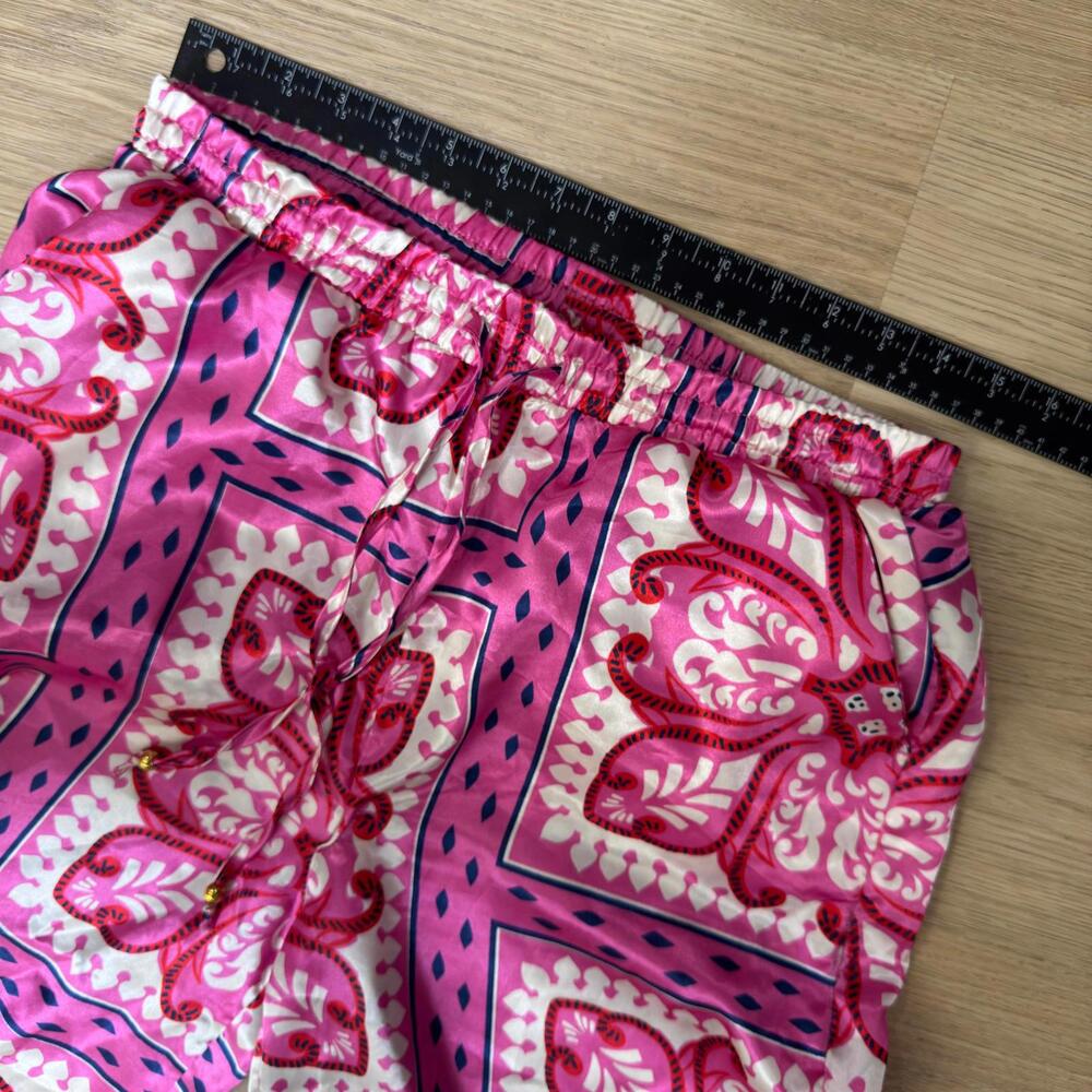 Alex & Parker Women's‎ Casual Wide-Leg Pants Pink Floral Pattern Size M - Picture 6 of 9